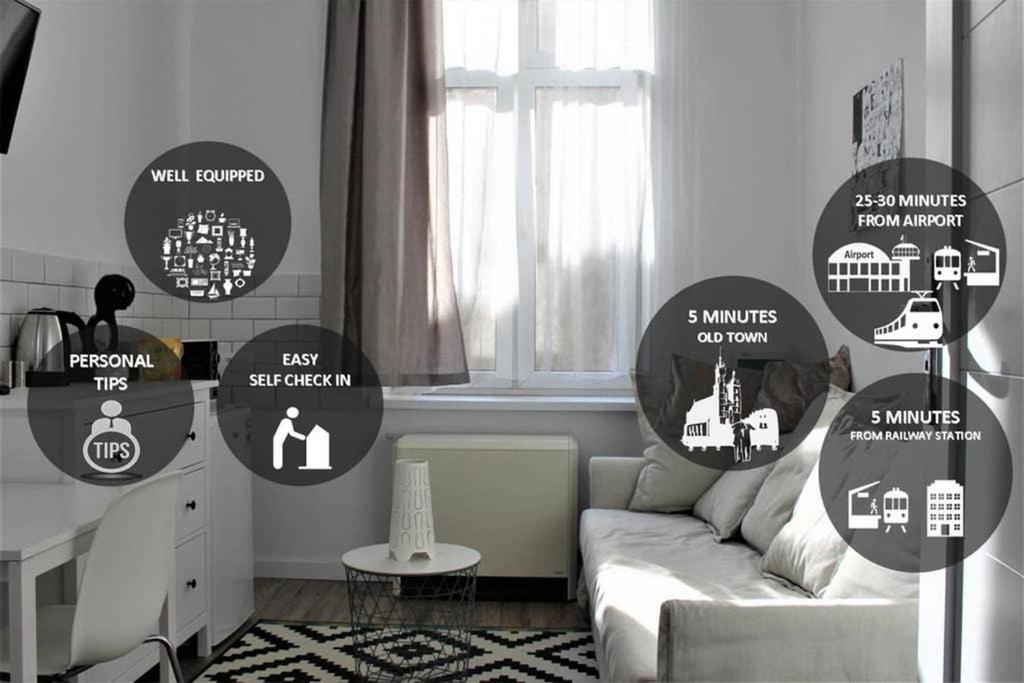 Corner 5 I Old Town I Cosy Studio Cracovia Esterno foto